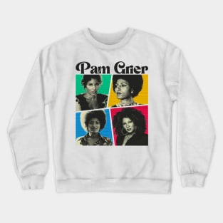 Pam Grier Comics Black Crewneck Sweatshirt